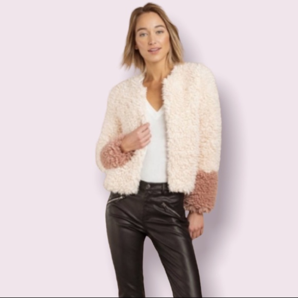 Honey Punch Coast to Coast Faux Shearling Jacket